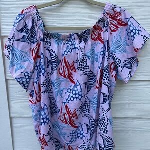 Loft Multicolor Floral Women's Blouse